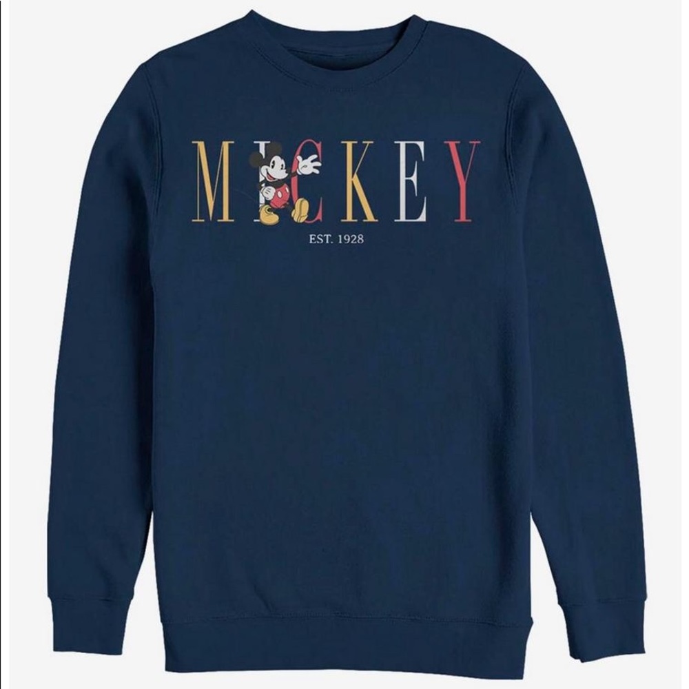 Navy blue Mickey crewneck